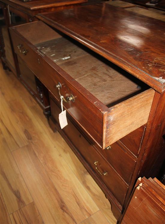 A George III mahogany chest, W.3ft 2in.